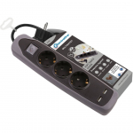 PIKENDUSJUHE ELECTRALINE 2M 3PESA 3G1,0MM&sup2; LK L&Uuml;LITI 2XUSB MUST/HALL