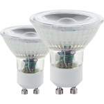LED LAMP EGLO 3W GU10 COB 3000K 250LM 2TK PAKIS