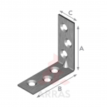 M&Ouml;&Ouml;BLINURK ARRAS 40X40X15X2,0 ZN