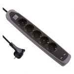 PIKENDUSJUHE ELECTRALINE 2M 5PESA 3G1,0MM&sup2; LK L&Uuml;LITI 2XUSB MUST/HALL