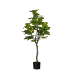 KUNSTTAIM MICA DECORATIONS REAL TOUCH FIKUSS POTIS H90X&Oslash;40CM