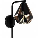 SEINALAMP EGLO CARLTON 4 1X60W E27 MUST/ANTIIK-VASK