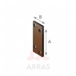 NAELUTUSPLAAT ARRAS 60X25X2,0 FERS HALL