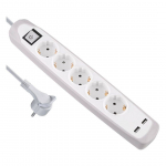 PIKENDUSJUHE ELECTRALINE 2M 5PESA 3G1,0MM&sup2; LK L&Uuml;LITI VALGE/HALL