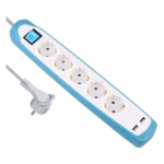 PIKENDUSJUHE ELECTRALINE 2M 5PESA 3G1,0MM&sup2; LK L&Uuml;LITI VALGE/SININE