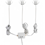 RIPPLAEVALGUSTI EGLO CHANGO 3X1W LED 3X100LM 3000K VALGE