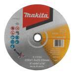L&Otilde;IKEKETAS MAKITA 230X1,9MM A60U ROOSTEVABA TERAS/METALL