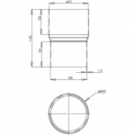 TORULIIDES PLASTMO 90MM PRUUN