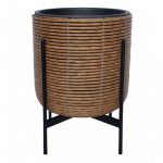 LILLEPOTT WICKER ALUSEGA 38X38XH49CM PRUUN
