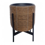 LILLEPOTT WICKER ALUSEGA 30X30XH38CM PRUUN