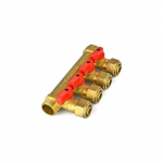 KOLLEKTOR KUULKRAANIDEGA 3/4" - 4X16MM AL-PEX