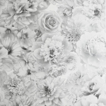 TAPEET ARTHOUSE GLITTER BLOOM SILVER