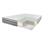 VEDRUMADRATS HARMONY DUO KING 160X200XH30CM, KAHEPOOLNE