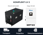 Komplekt LV 2 Fench 32 kWh akusalvesti ja Deye 10 kW inverter