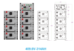 LOVSUN 32 - 224 kWh LiFePO4 modulaarne k&otilde;rgepinge energiasalvestuss&uuml;steem - 128 kWh