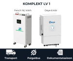 Komplekt LV 1 Fench 16.1 kWh akusalvesti ja Deye 6 kW inverter