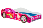 Lastevoodi Car II koos madratsiga 150 cm x 74 cm x 44 cm, printsessi auto
