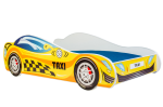 Lastevoodi z serii Auto 160x80 graafikaga materac - Takso