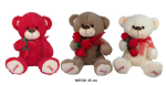 Lācis ar ziedu LOVE YOU 25 cm M3730