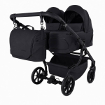 Junama Duo V4 Black Kaksikute vanker 2 in 1