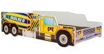 Lastevoodi Riko madratsiga 146 cm x 74 cm x 38 cm, betoonauto