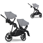 EasyGo Duoflex Cloudy Gray Kaksikute vanker 2 istet