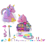 M&auml;ngukomplekt Mattel Polly Pocket Rainbow Unicorn Salon