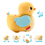 Muusikaline m&auml;nguasi 4 &uuml;hes Fisher-Price Cuddle & Crawl Duck