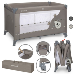 Saliekamā gulta BLISSY DUO beige (divstāvu)