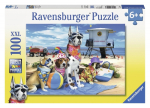 Ravensburger - Puzzle 100 Dogs On The Beach