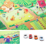 Aktivitātes paklājs 120x80 cm SunBaby RANCHO B05.053.1.1