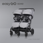 EasyGo Echo Cloudy Gray Kaksikute vanker