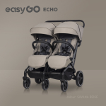 EasyGo Echo Savana Beige Kaksikute vanker