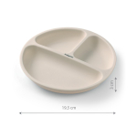 Silikoonist iminappaga taldrik BabyOno 1482/04 Beige