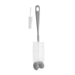 Brush for bottles and teats with mini brush&sponge tip 720/03 grey