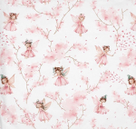 Autiņ&scaron; flaneļa ar vaskadrānu FAIRY pink 50x60 cm (7419)