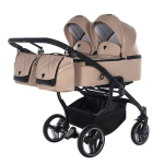 Junama Duo V3 Beige Kaksikute vanker 2 in 1