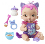 Nukk Mattel My Garden Baby Snack & Snuggle Baby Kitten 12"