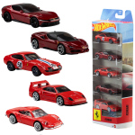 Metallist automudel Mattel Hot Wheels Basic Car Ferrari 5 tk