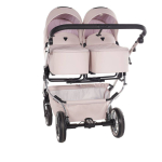 Junama Duo V3 Eco Pink Kaksikute vanker 2 in 1