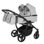Junama Duo V3 Eco Grey Kaksikute vanker 2 in 1
