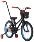 Laste jalgratas Tabou Rocket AL 14", must/punane