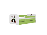 Lastevoodi ilma madratsita/sahtliga Kocot Kids BabyDreams Green panda 2, roheline