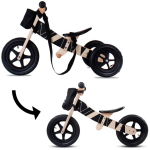 Koka līdzsvara velosipēds 2-in-1 Twist Plus - Samoa Black Edition
