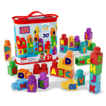 Klotsid t&auml;htedega Mattel MEGA BLOKS ABC Building Bag 30 detaili