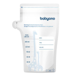 BabyOno 1084 Transparent 180 ml Piima s&auml;ilituskotid 30 tk