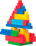 Klotsid Mattel MEGA BLOKS First Builders Big Building Bag 80 detaili Classic