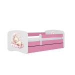Lastevoodi madratsiga/sahtlita Kocot Kids BabyDreams Pink dream, roosa/valge