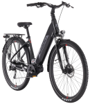 Naiste elektriline linnajalgratas Tabou Mono UP 1.0 Plus 28" 720 Wh, must/punane