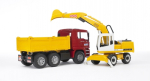Bruder - MAN TGA Construction truck with Liebherr Excavator